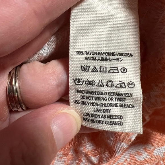 Free People Peach Tea Paisley Print Draped Pocket Shorts Size Large Resort Beach - Picture 5 of 6